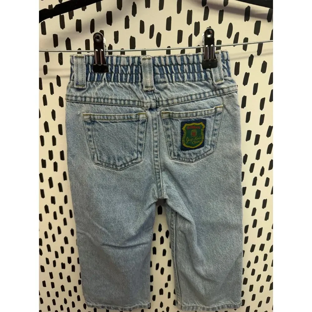 Gap kids classic Jeans Boy 2T  Blue Denim patch on back pocket